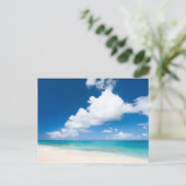 Ozeanstrand Postkarte (Stehend Vorderseite)