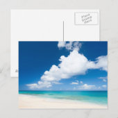 Ozeanstrand Postkarte (Vorne/Hinten)