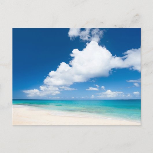 Ozeanstrand Postkarte (Vorderseite)