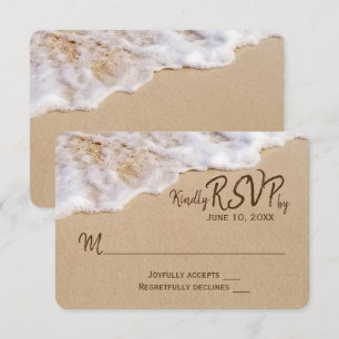 Ozeanstrand Sand RSVP Einladung