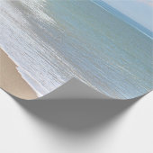 Ozeanstrand und -wellen geschenkpapier (Ecke)