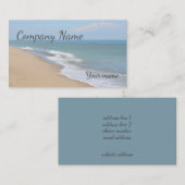 Ozeanstrand und -wellen visitenkarte (Vorne/Hinten)