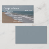 Ozeanstrand und -wellen visitenkarte (Vorne/Hinten)