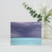 Ozeansturm in Barbuda Postkarte (Stehend Vorderseite)