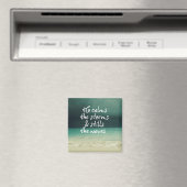 Ozeansturm mit Gottes Zitat Magnet (In Situ (Geschirrspüler))