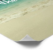 Ozeansturm mit Gottes Zitat Poster (Ecke)