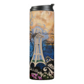 Ozeanszene Thermosbecher (Nach links gedreht)