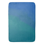 Ozeantide Blau und Grün Minimalistisch Badematte (Vorderseite Vertikal)