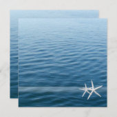 Ozeantief Ewige Liebe| Hochzeit am Strand Einladung (Vorne/Hinten)