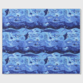 Ozeantiefenzonen - Unterwassertiere L Geschenkpapier (Flach)