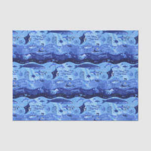Ozeantiefenzonen - Unterwassertiere Seidenpapier