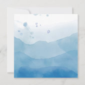 Ozeantiere unter dem Meer Einladung zum Geburtstag (Rückseite)