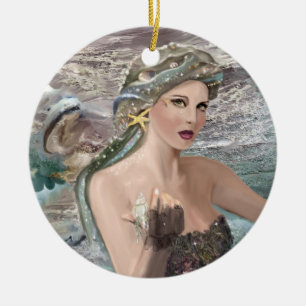 Ozeantochter Keramikornament