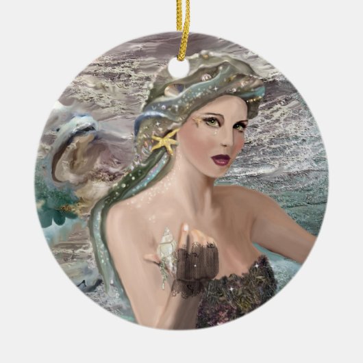 Ozeantochter Keramikornament (Vorne)