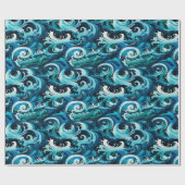 Ozeantotem Geschenkpapier (Flach)