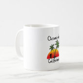 Ozeanufer Kalifornien Kaffeetasse (Vorderseite Links)