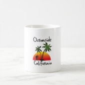Ozeanufer Kalifornien Kaffeetasse (Mittel)