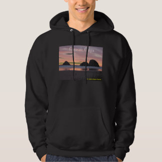 Ozeanufer, Oregonhoodie-Schwarzes Hoodie