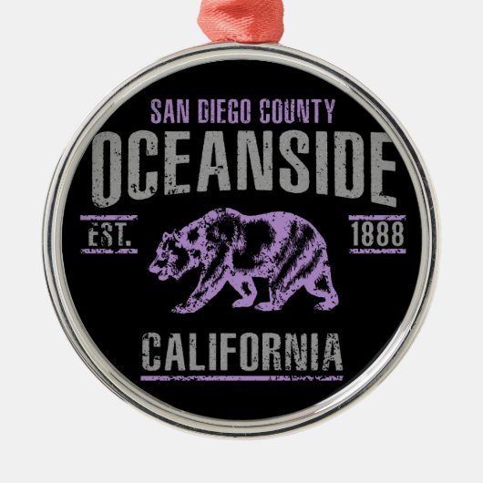 Ozeanufer Ornament Aus Metall (Vorne)