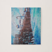 Ozeanufer-Pier-Puzzlespiel Puzzle (Vertikal)