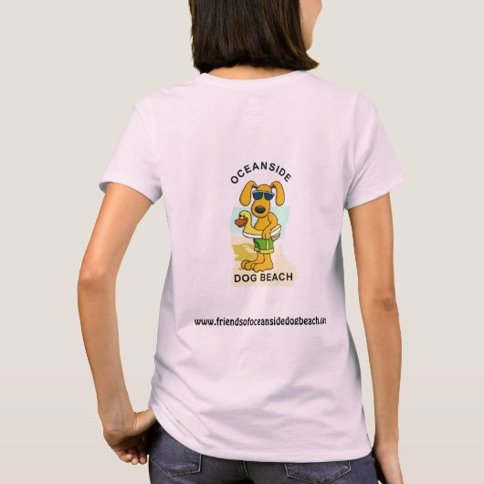 Ozeanuferhundestrand T-Shirt (Rückseite)
