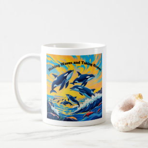 Ozeanumarmung Kaffeetasse