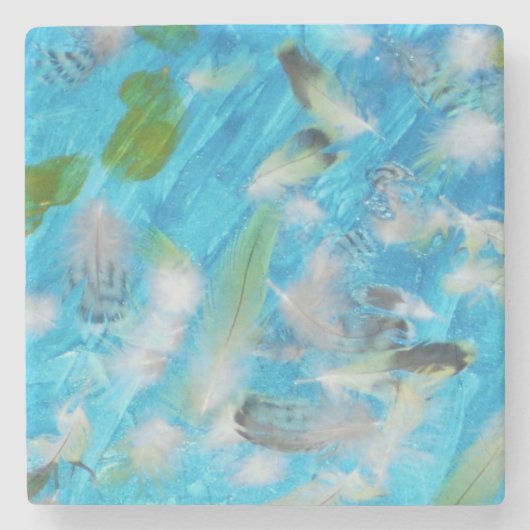 Ozeanvögel Steinuntersetzer (Vorderseite)