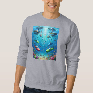 Ozeanwächter: KI-Schiffe und U-Boote schützen Sweatshirt
