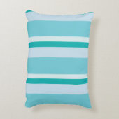 Ozeanwale und Blaue Streifen Dekokissen (Rückseite(Vertikal))