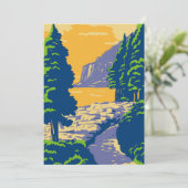 Ozeanweg Dankeskarte (Stehend Vorderseite)