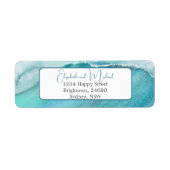 Ozeanwelle Blau Moderner Chic (Vorne)