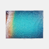 Ozeanwelle Fleecedecke (Vorderseite (Horizontal))