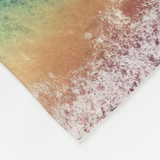 Ozeanwelle Fleecedecke (Ecke)
