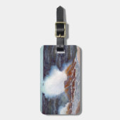 Ozeanwelle Gepäckanhänger (Vorderseite vertikal)