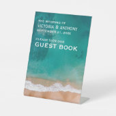 Ozeanwelle, Hochzeit am Strand Sockelschild (Vorderseite)