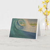 Ozeanwelle Karte (Gelbe Blume)