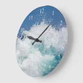 Ozeanwelle Kleine Zahlen Große Wanduhr (Winkel)