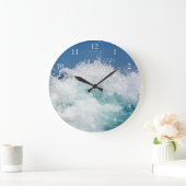 Ozeanwelle Kleine Zahlen Große Wanduhr (Zuhause)