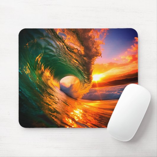 Ozeanwelle Mousepad (Mit Mouse)
