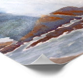 Ozeanwelle Poster (Ecke)