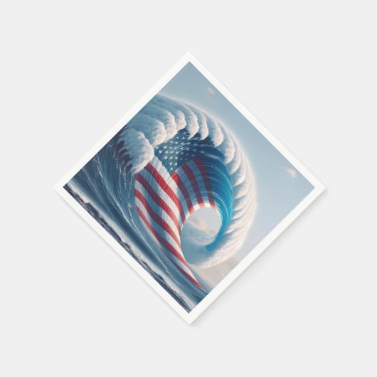 Ozeanwelle Serviette (Ecke)