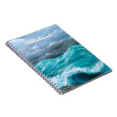 Ozeanwelle Sturm 244 Gemälde Notizblock (Rechte Seite)