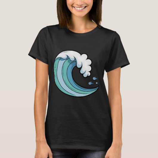 Ozeanwelle T-Shirt (Vorderseite)