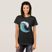 Ozeanwelle T-Shirt (Vorne ganz)