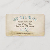 Ozeanwelle Visitenkarte (Rückseite)