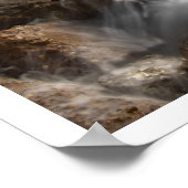 Ozeanwellen am Rocky Beach Poster (Ecke)