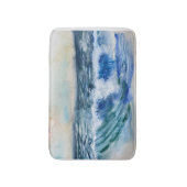 Ozeanwellen Bath Matt Badematte (Vorderseite Vertikal)