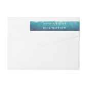 Ozeanwellen Blaue Wasserfarbe (Rückseite)