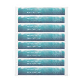 Ozeanwellen Blaue Wasserfarbe (Bogen)