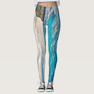 Ozeanwellen: Blaues Horizont Leggings